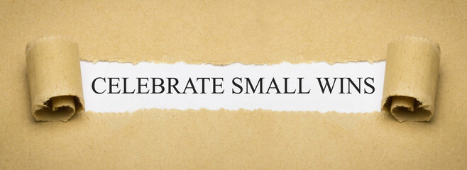 Celebrate small wins