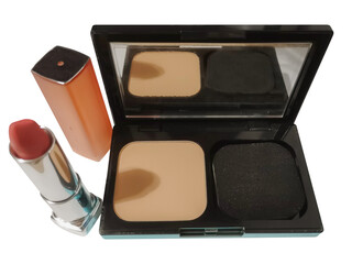 Capture the essence of everyday beauty with this set featuring a powder compact and lipstick....