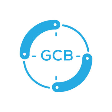 GCB Modern Company logo. GCB Circular Technology Logo design for entrepreneur and business. GCB best icon Digital Branding.

