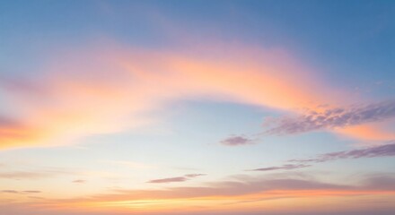 Obraz premium A vibrant sunset paints the sky with hues of pink orange and blue