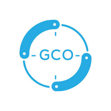 GCO Modern Company logo. GCO Circular Technology Logo design for entrepreneur and business. GCO best icon Digital Branding.
