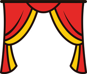 theatre curtains frame decorative stage cloth