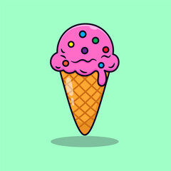 Delicious Ice Cream Illustration