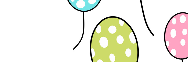 Colorful polcadot balloons