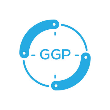 GGP Modern Company logo. GGP Circular Technology Logo design for entrepreneur and business. GGP best icon Digital Branding.
