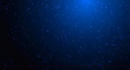 Obraz premium Deep blue space background with glowing nodes and connections