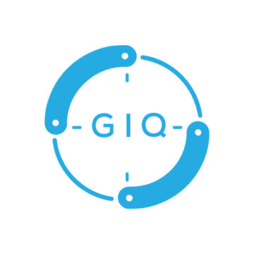 GIQ Modern Company logo. GIQ Circular Technology Logo design for entrepreneur and business. GIQ best icon Digital Branding.
