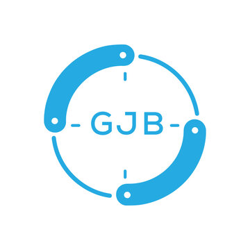 GJB Modern Company logo. GJB Circular Technology Logo design for entrepreneur and business. GJB best icon Digital Branding.
