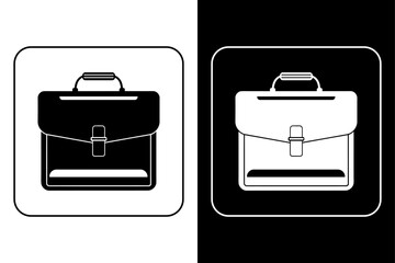 Minimal Briefcase Icon Flat Design for Business Use.