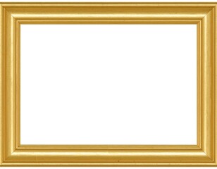 Empty gold picture frame