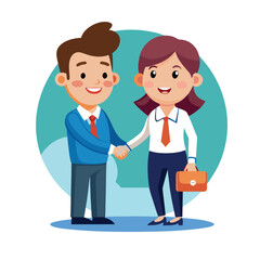 Fototapeta premium design logo vector cartoon illustration icon mascot team worker