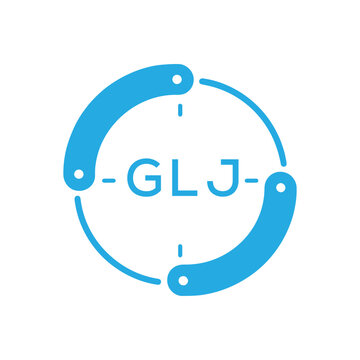 GLJ Modern Company logo. GLJ Circular Technology Logo design for entrepreneur and business. GLJ best icon Digital Branding.
