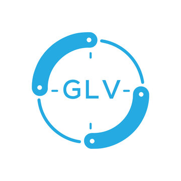 GLV Modern Company logo. GLV Circular Technology Logo design for entrepreneur and business. GLV best icon Digital Branding.
