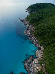 Drone shot, beauty of the sea