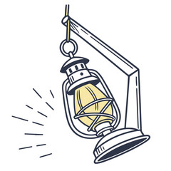 Vintage Hanging Lanterns with Red Leaf Vines and Moon Decorative Vector Illustration for Ramadan, Eid, and Islamic Festival Backgrounds