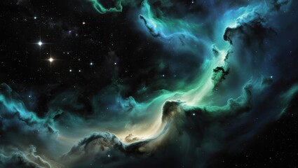 "Beautiful Outer Space Nebula with Stars | Stunning Cosmic Galaxy Wallpaper"