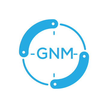 GNM Modern Company logo. GNM Circular Technology Logo design for entrepreneur and business. GNM best icon Digital Branding.
