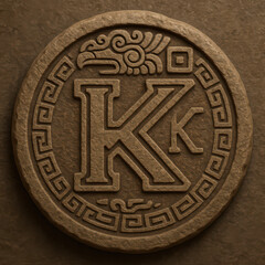 Ancient Stone Artifact with Symbols – Fantasy Magical Portal Illustration