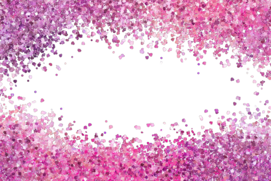 Pink glittery border framing a black hole