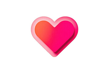 Fototapeta premium Vibrant, stylized heart graphic