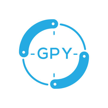 GPY Modern Company logo. GPY Circular Technology Logo design for entrepreneur and business. GPY best icon Digital Branding.
