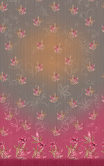 allover daman design for dizital textile printing with high quality