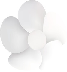 white flower on white background