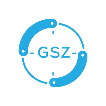GSZ Modern Company logo. GSZ Circular Technology Logo design for entrepreneur and business. GSZ best icon Digital Branding.
