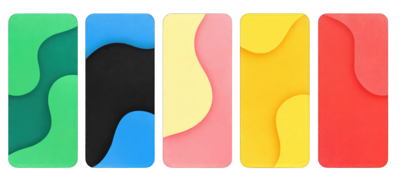 Abstract phone backgrounds with vibrant colors and fluid shapes - Powered by Adobe