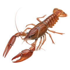 Yabby isolated on transparent background