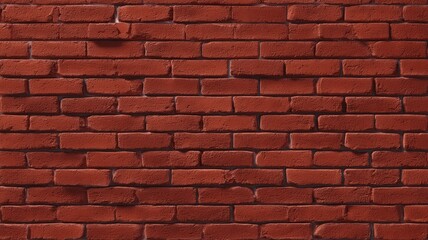 Obraz premium Red brick wall texture in sunlit environment. Artificial intelligence image