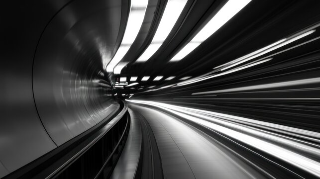 Urban tunnel motion blur