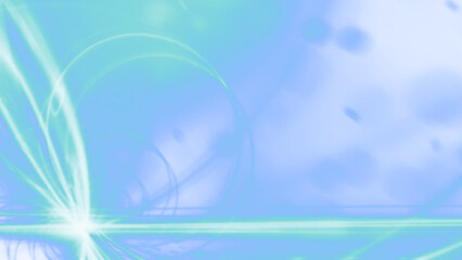 Abstract blue overlay with hazy design elements on transparent background