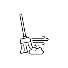 Icon a cleaning, isolated against a clean background.
