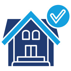 Home Flat Blue Icon