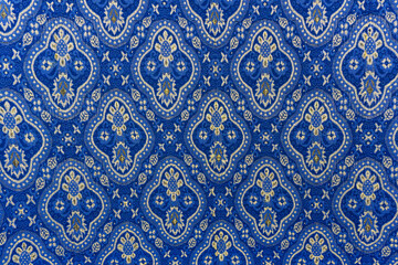 Traditional tile pattern in royal blue
