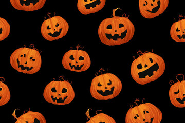 Background with pumpkins
