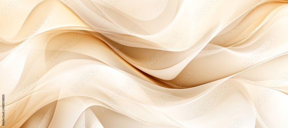 Poster elegant beige and cream gradient wave texture background for modern abstract design projects