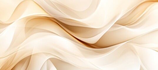 Fototapeta premium Elegant Beige and Cream Gradient Wave Texture Background for Modern Abstract Design Projects