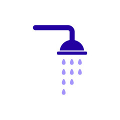 Icon a shower, isolated against a clean background.
