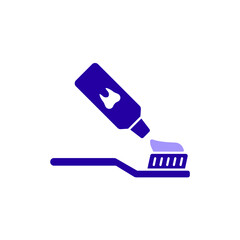 Icon a toothpaste, isolated against a clean background.