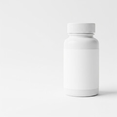 Medicine bottle isolated on white. Created using generative AI tools