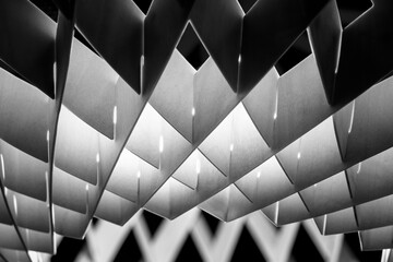 Geometric pattern pendant frame structure element Shade shadow light Art background
