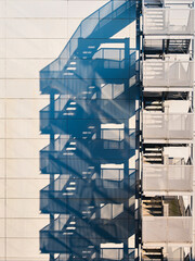 Stairs Fire escape on Building exterior Architecture details A