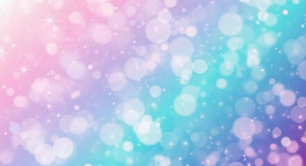 Obraz premium Soft gradient bokeh background with pink purple and teal colors