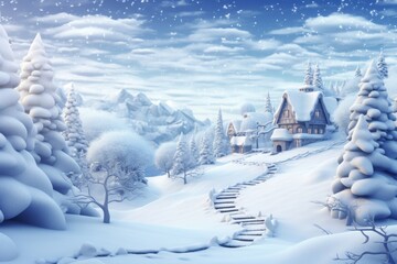 festive winter christmas background
