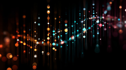 Blue DNA double helix with water molecule blue background. Human genetic research DNA, laboratory environment. Abstract image of human genetics, which glowing DNA strands merge with digital elements