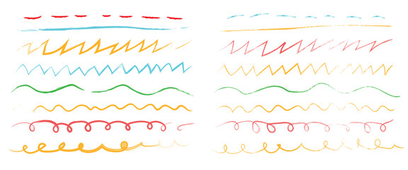 "Colorful Hand-Drawn Brush, Marker, and Scribble Strokes – Playful Sketch, Grunge Texture, and Highlight Elements"Web