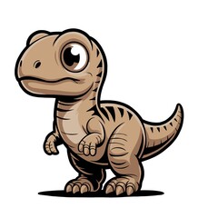 Fototapeta premium Cute Cartoon Dinosaur Illustration