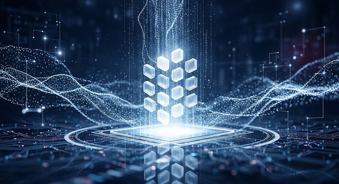 Advanced Digital Technology Futuristic Innovation. - Powered by Adobe